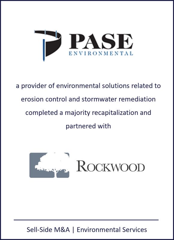 Pase Environmental, Pase Contracting, Rockwood, stormwater control, environmental solutions, Centennial Peaks Capital